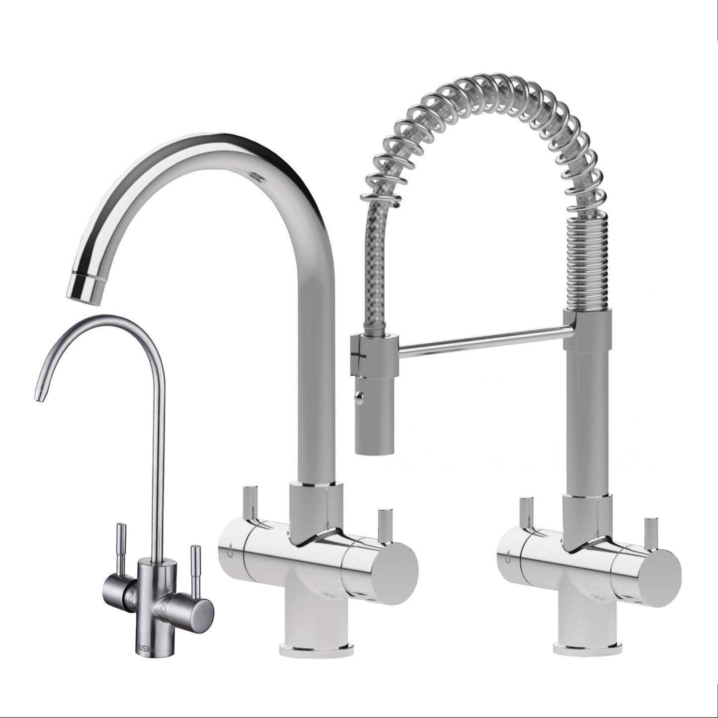 Purificador de agua por ósmosis inversa Oregon Plus Direct - Bajo fregadero, de dos vías, con y sin gas, 200 GPD