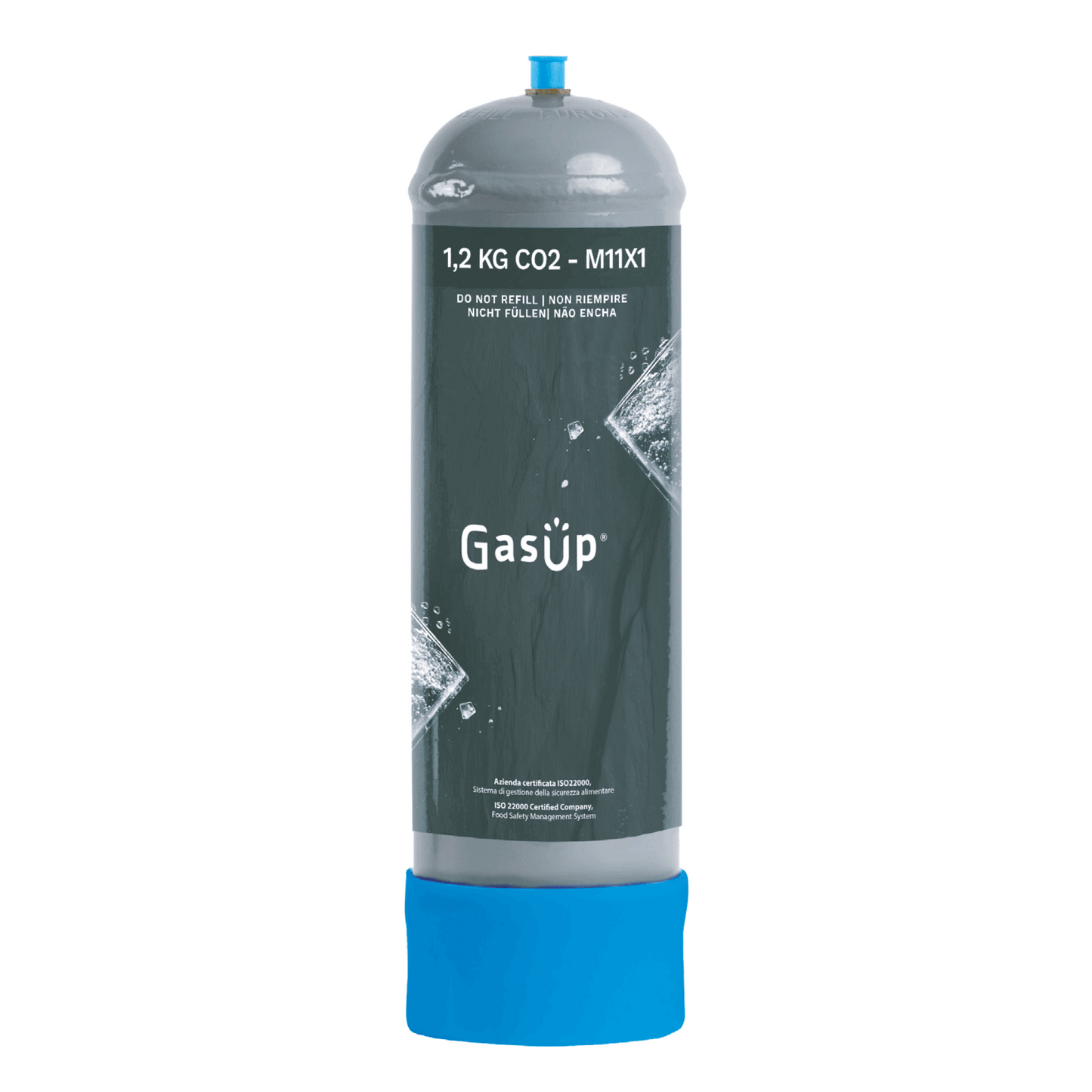 Bombola Co2 monouso E290 per refrigeratori acqua 1200gr.