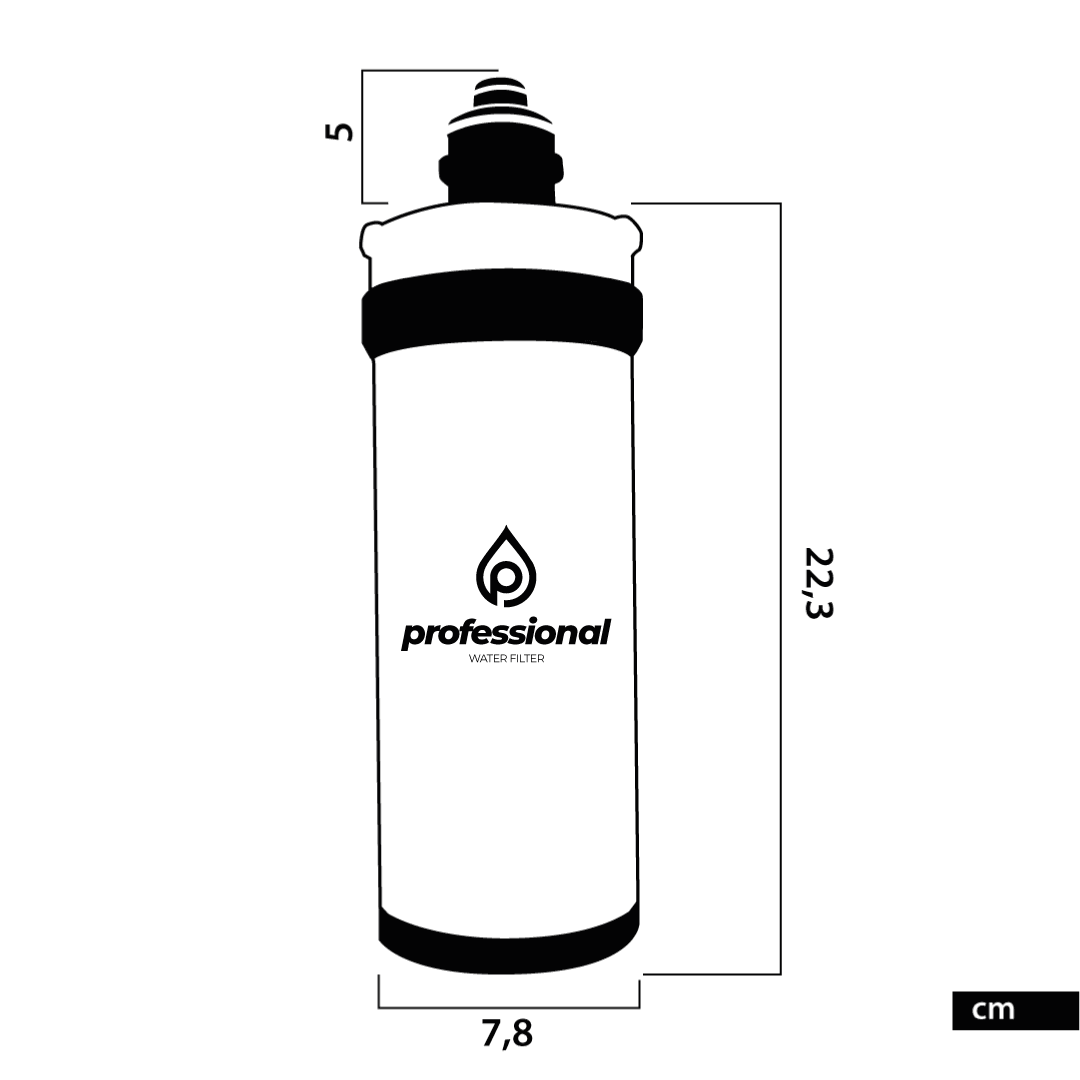 Filtro Professional Micro Small Antimicrobico con Sali d’Argento – 15.000lt. - AcquaVitale