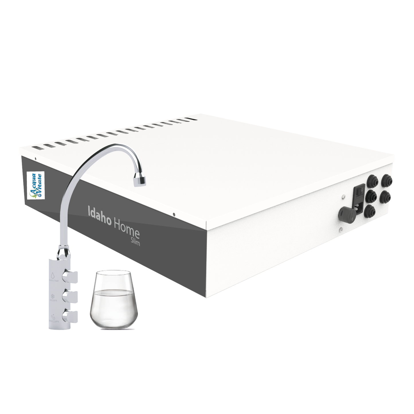 Dispensador de agua Idaho Home Silm con filtro bajo zócalo: 3 opciones: sin gas, con gas y fría