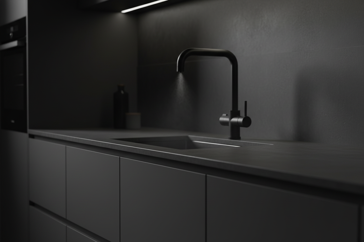 Rubinetto cucina dark
