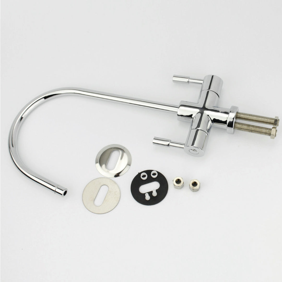 210 Rubinetto per Depuratori 2 Vie 1/4” – Cromo con Leva Miscelatore