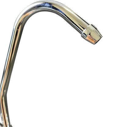 220 Grifo para purificadores de agua de 2 vías con columna de 1/4" - Cromado con manijas en forma de estrella