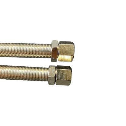 220 Grifo para purificadores de agua de 2 vías con columna de 1/4" - Cromado con manijas en forma de estrella