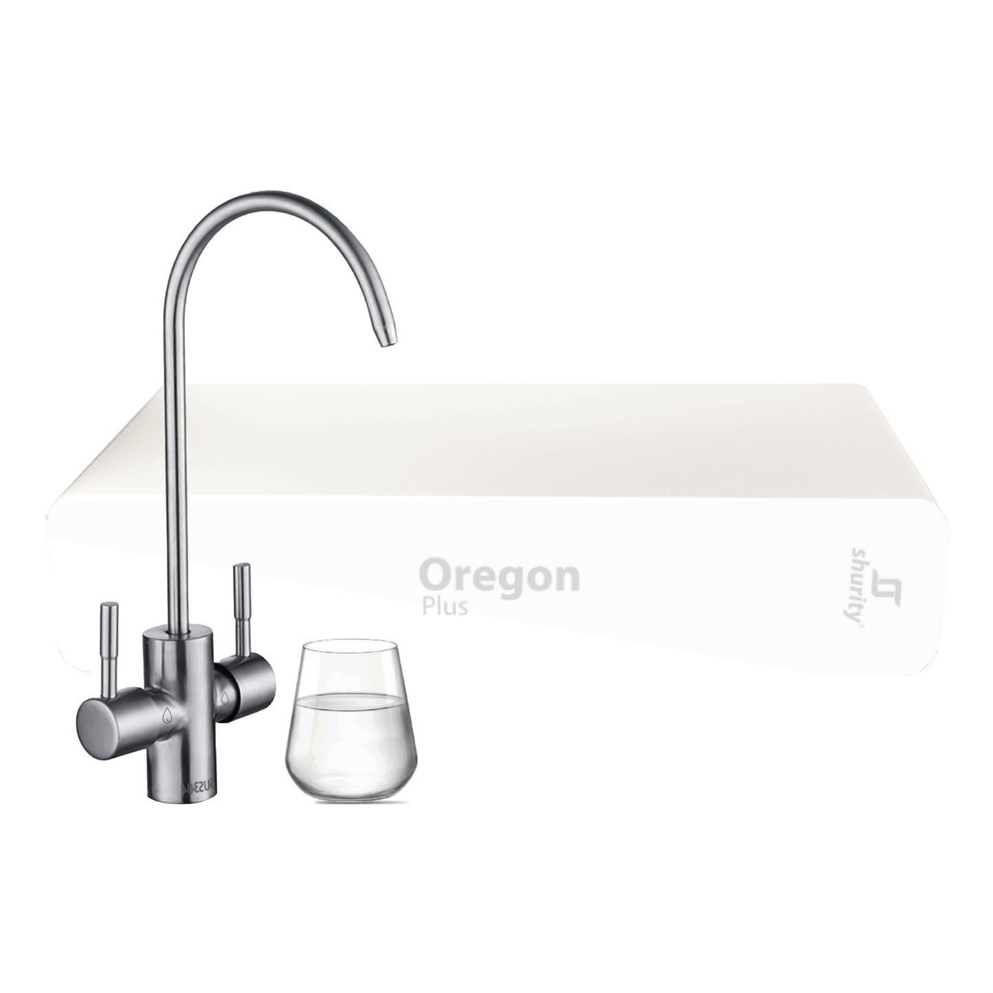 Depuratore acqua Oregon Plus 2 vie Shurity con rubinetto cromato, sistema osmosi inversa AcquaVitale