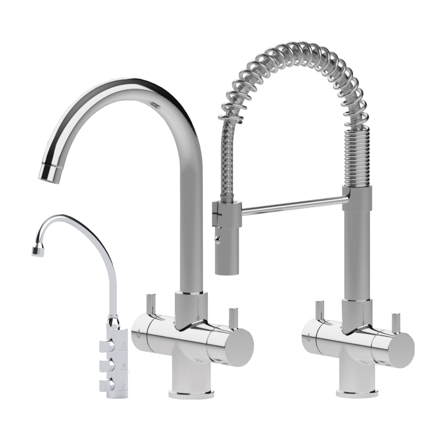 Idaho Home Silm Frigogasatore acqua con Filtrazione Sottozoccolo – 3 vie, Liscia, Gassata e Fredda