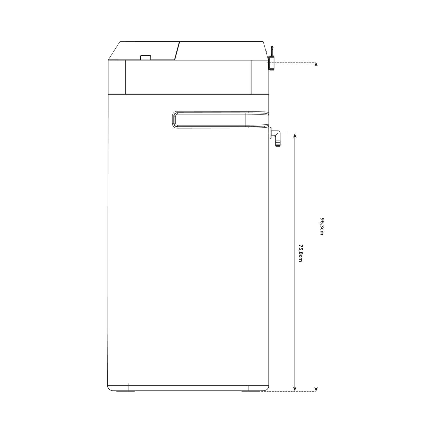 Descalcificador de agua Cube 30L Smart | Elimina la cal para 4-6 personas