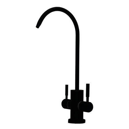 210 Rubinetto per Depuratori 2 Vie 1/4” – Nero Opaco con Leva Miscelatore