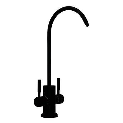 210 Rubinetto per Depuratori 2 Vie 1/4” – Nero Opaco con Leva Miscelatore