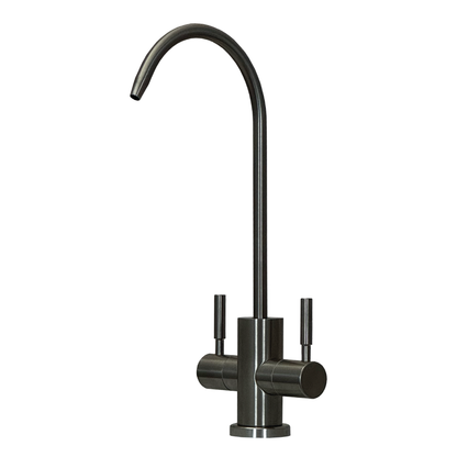 210 Grifo de 2 vías para purificadores de agua de 1/4” – Níquel cepillado con palanca mezcladora