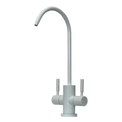 210 Grifo para purificadores de agua de 2 vías 1/4” – Blanco con palanca mezcladora