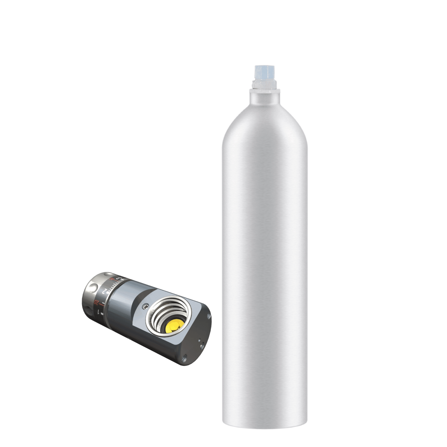 Kit gasatura – Bombola Co2 in alluminio ricaricabile 1Kg ACME + Riduttore di pressione