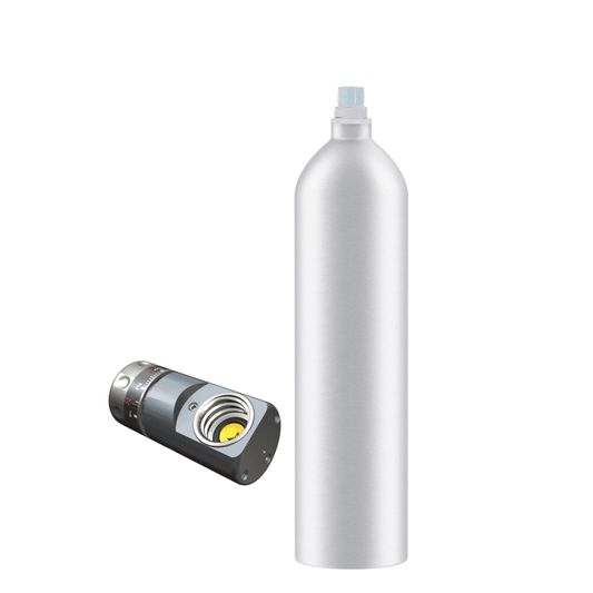 Kit gasatura – Bombola Co2 in alluminio ricaricabile 1Kg ACME + Riduttore di pressione