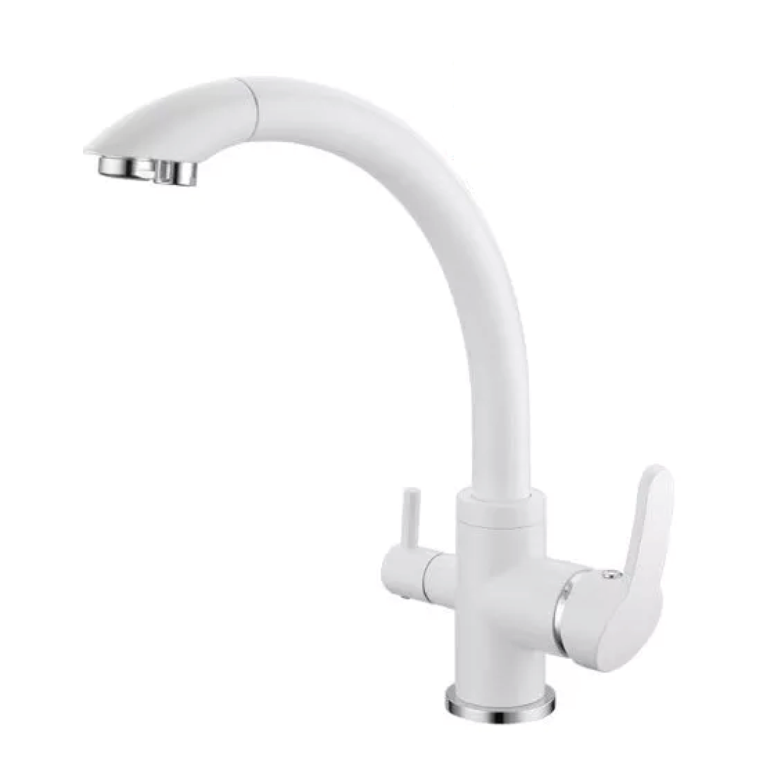 340 Grifo de cocina de 3 vías 3/8” Cromo