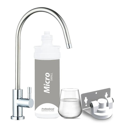 Professional Water Filter Kit Microfiltrazione acqua con filtro Micro Small – Acqua Liscia - AcquaVitale