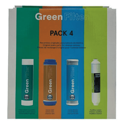 Green Filter set 4 cartucce ricambio 9-3/4″ - AcquaVitale