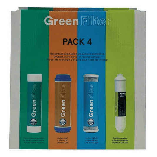 Green Filter set 4 cartucce ricambio 9-3/4″ - AcquaVitale