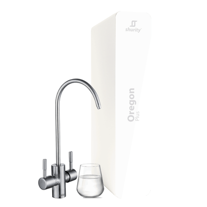 Depuratore acqua Oregon Plus 2 vie Shurity con rubinetto cromato, sistema osmosi inversa AcquaVitale