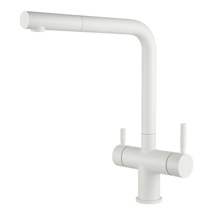Grifo de cocina mezclador 382 con ducha extraíble de 3 vías 3/8” Cromo