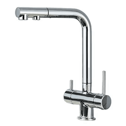 421 Rubinetto da cucina con Doccetta estraibile 4 vie 3/8” Cromo - AcquaVitale