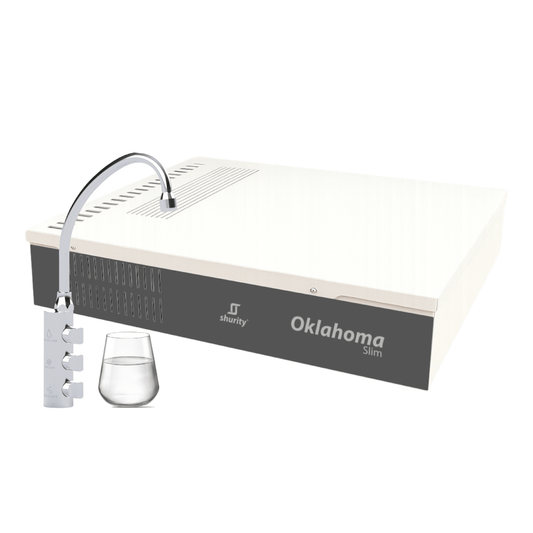 Oklahoma Silm Frigogasatore acqua con Osmosi Inversa diretta Sottozoccolo – 3 vie, Liscia, Gassata e Fredda