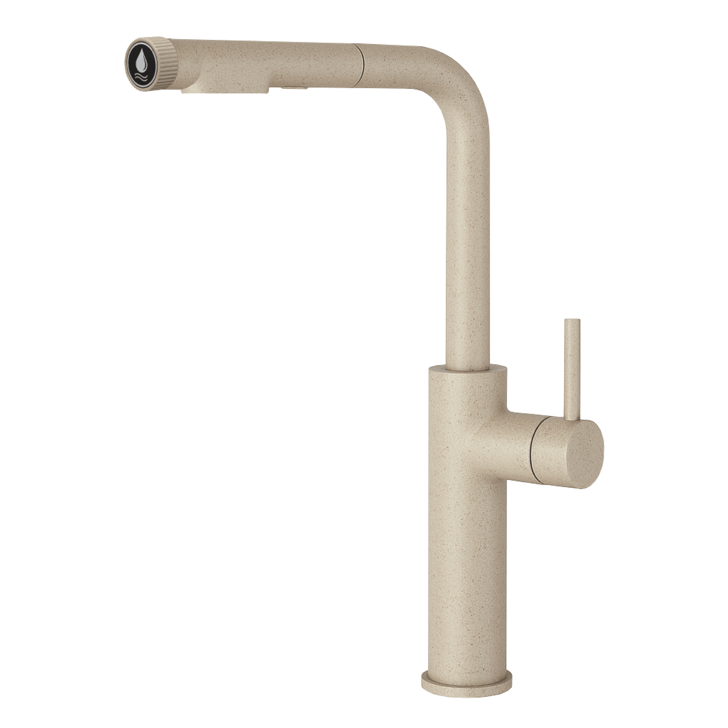 Grifo de cocina 384 con rociador extraíble de 3 vías Granito Avena