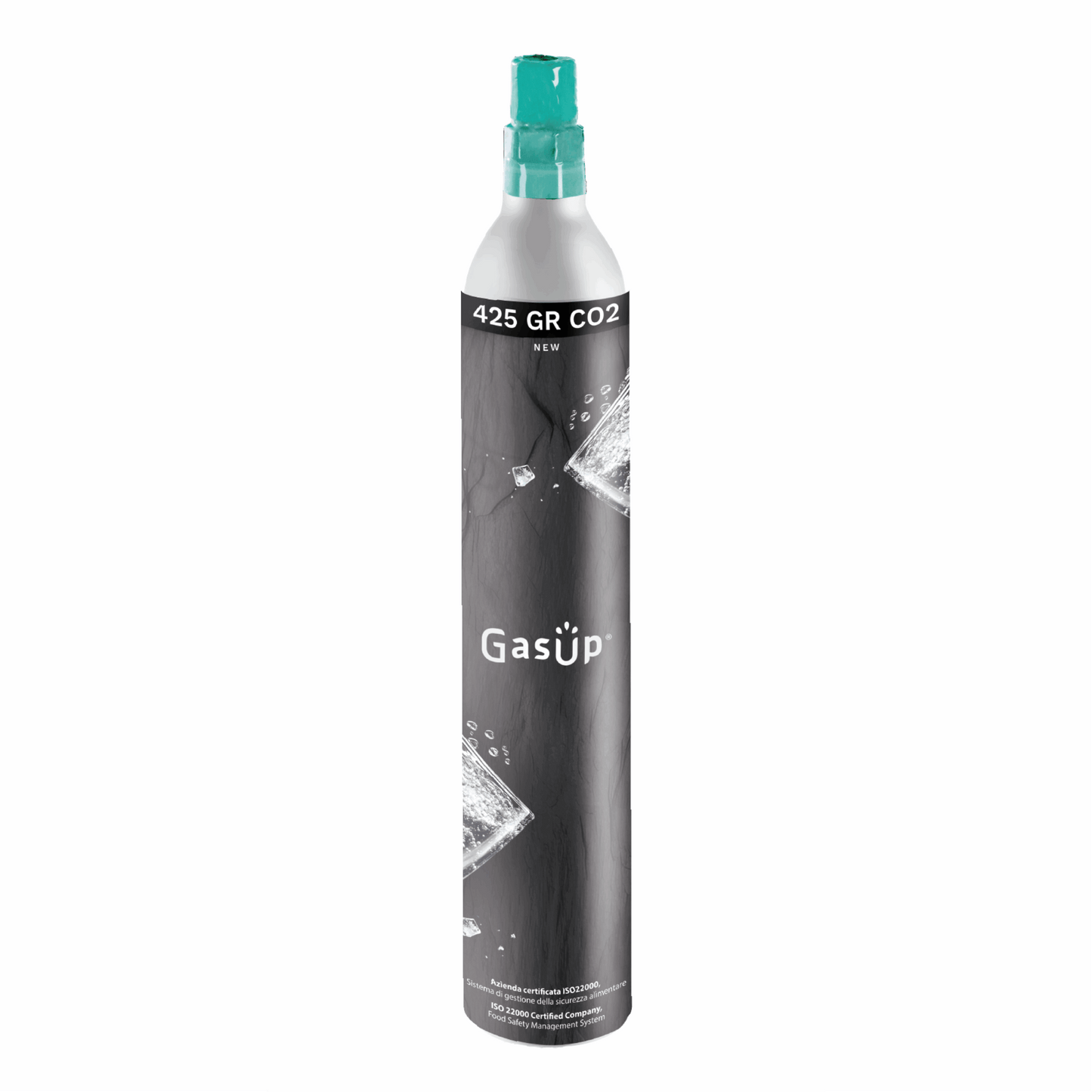 Bombola Co2 in alluminio ricaricabile 425Gr. Per gasatori acqua Gas Up – Attacco ACME