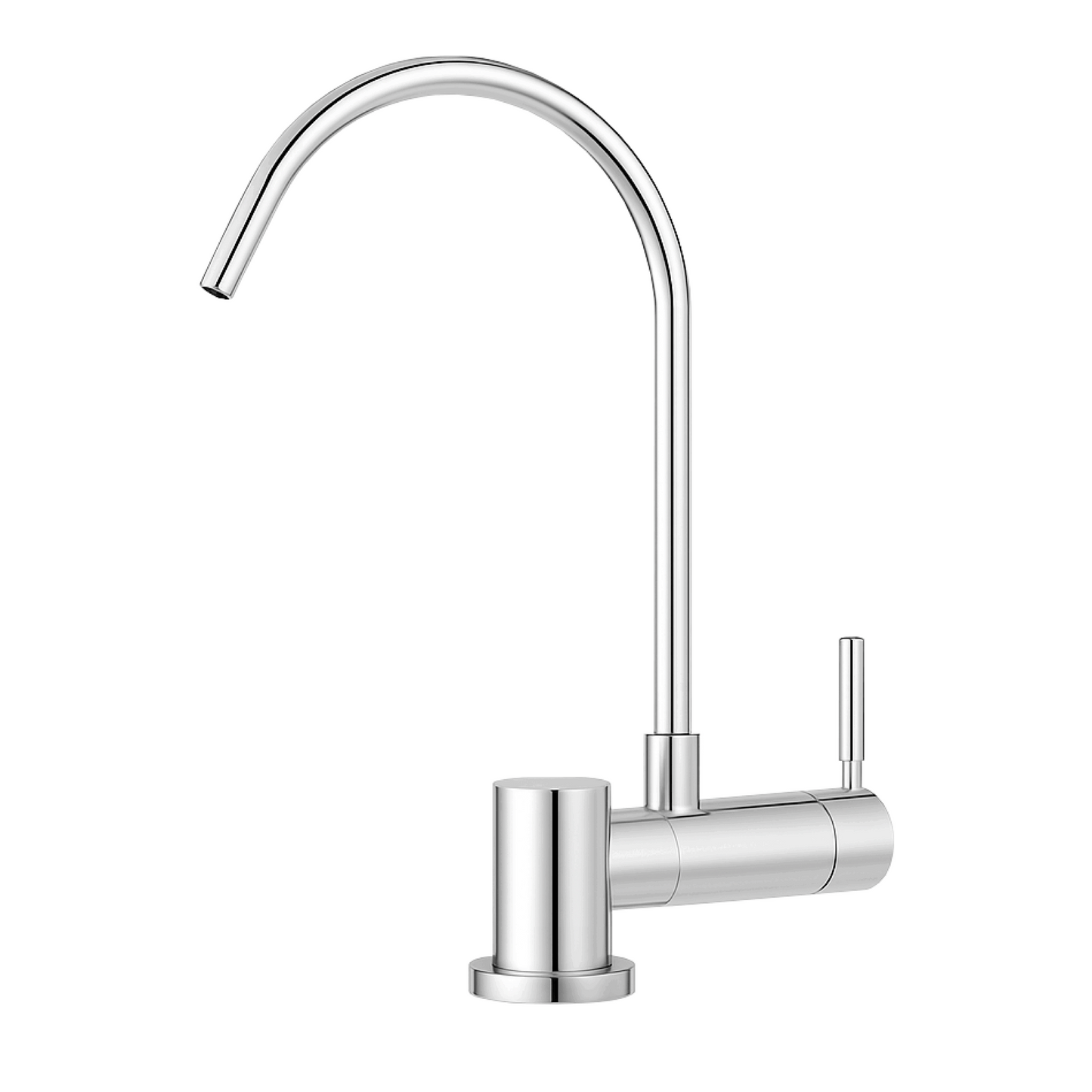 Simple Rubinetto di Prelievo 1 Via Abbattibile Sottofinestra per Depuratori d’acqua 1/4” Cromo