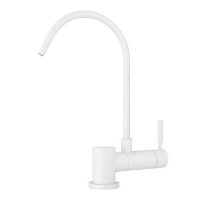 Simple Rubinetto di Prelievo 1 Via Abbattibile Sottofinestra per Depuratori d’acqua 1/4” Bianco