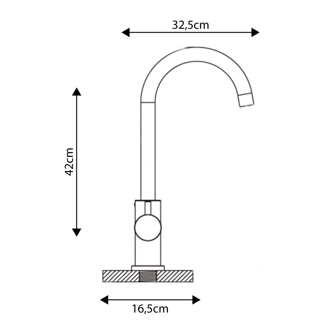 410 Rubinetto da cucina 4 vie 3/8″ Nero Opaco - AcquaVitale