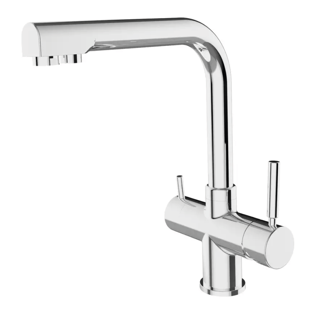 Rubinetto Cucina 4 Vie 420 Cromo | Compatto e Funzionale | AcquaVitale®
