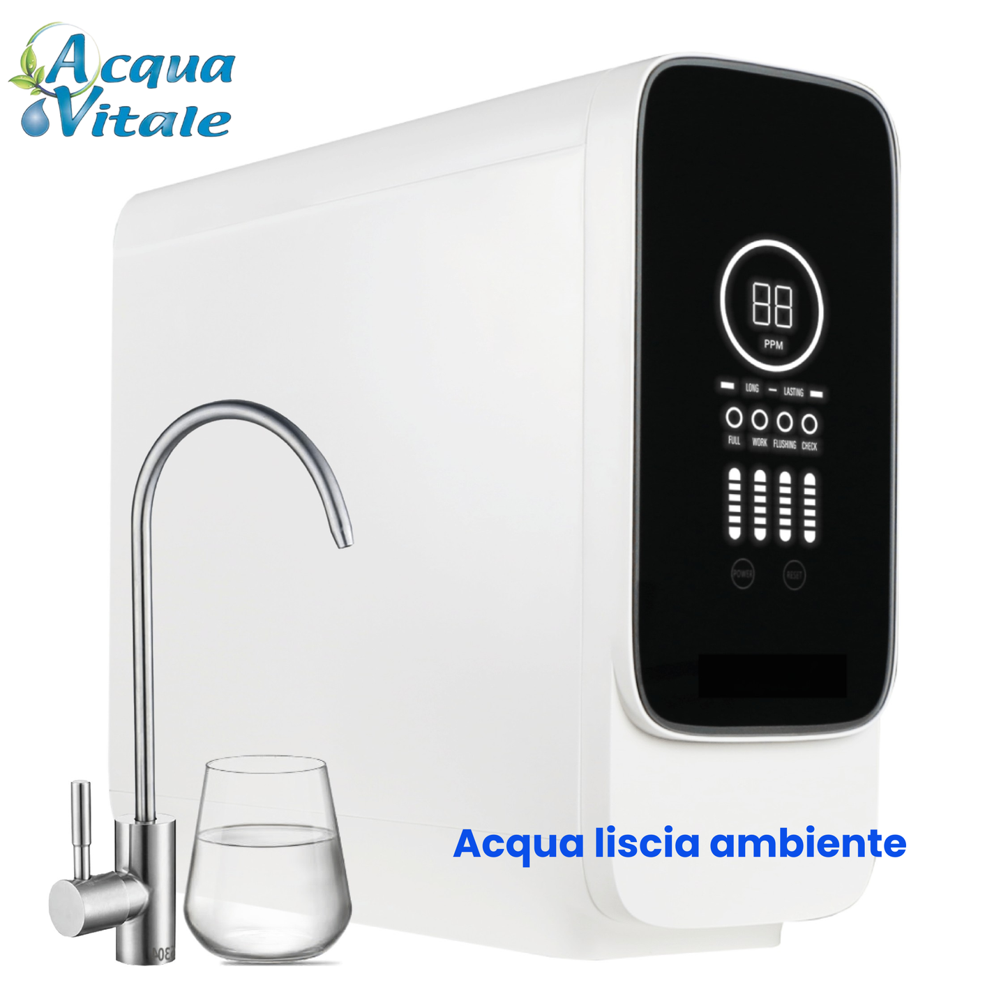 Depuratore Osmosi Inversa Crystal - Sottolavello 1 Via Acqua Liscia 600 GPD