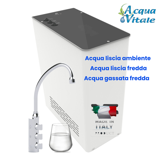 Idaho Home Refrigeratore acqua con Filtrazione 15Lt/h. Sottolavello – 3 vie, Liscia, Gassata e Fredda