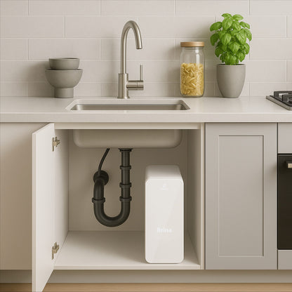 Purificador de ósmosis inversa Brina - Debajo del fregadero, unidireccional, agua sin gas, 600 GPD