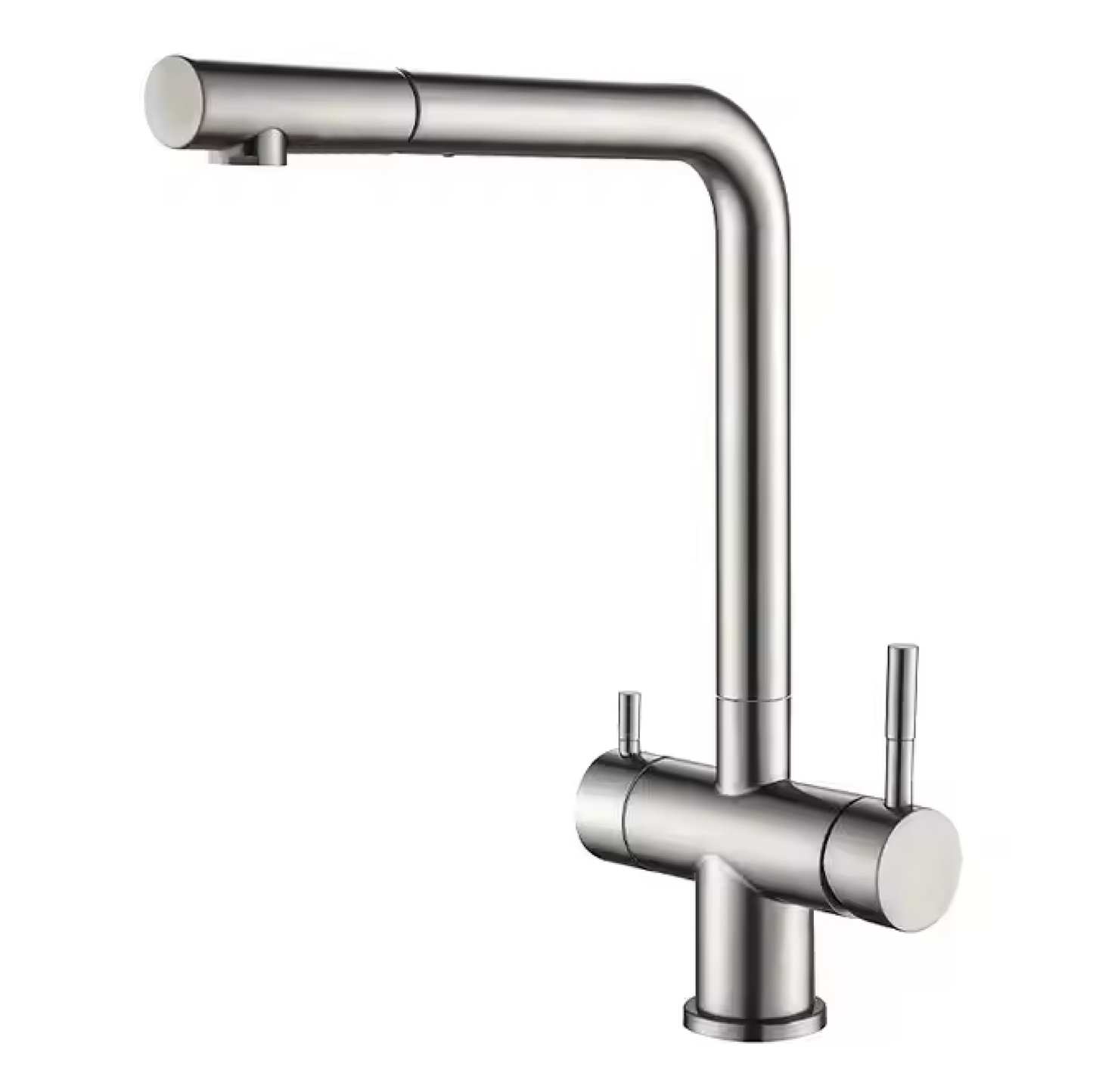 Grifo de cocina mezclador 382 con ducha extraíble de 3 vías 3/8” Cromo
