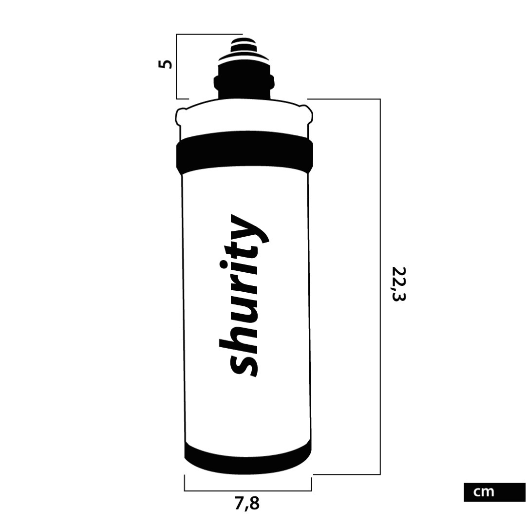 Professional Water Filter Kit Ultrafiltrazione acqua con filtro Ultra Small- Acqua Liscia - AcquaVitale