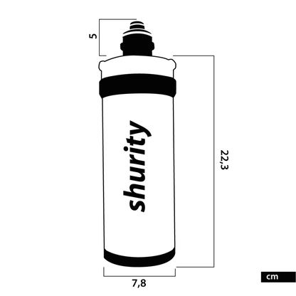 Professional Water Filter Kit Ultrafiltrazione acqua con filtro Ultra Small- Acqua Liscia - AcquaVitale