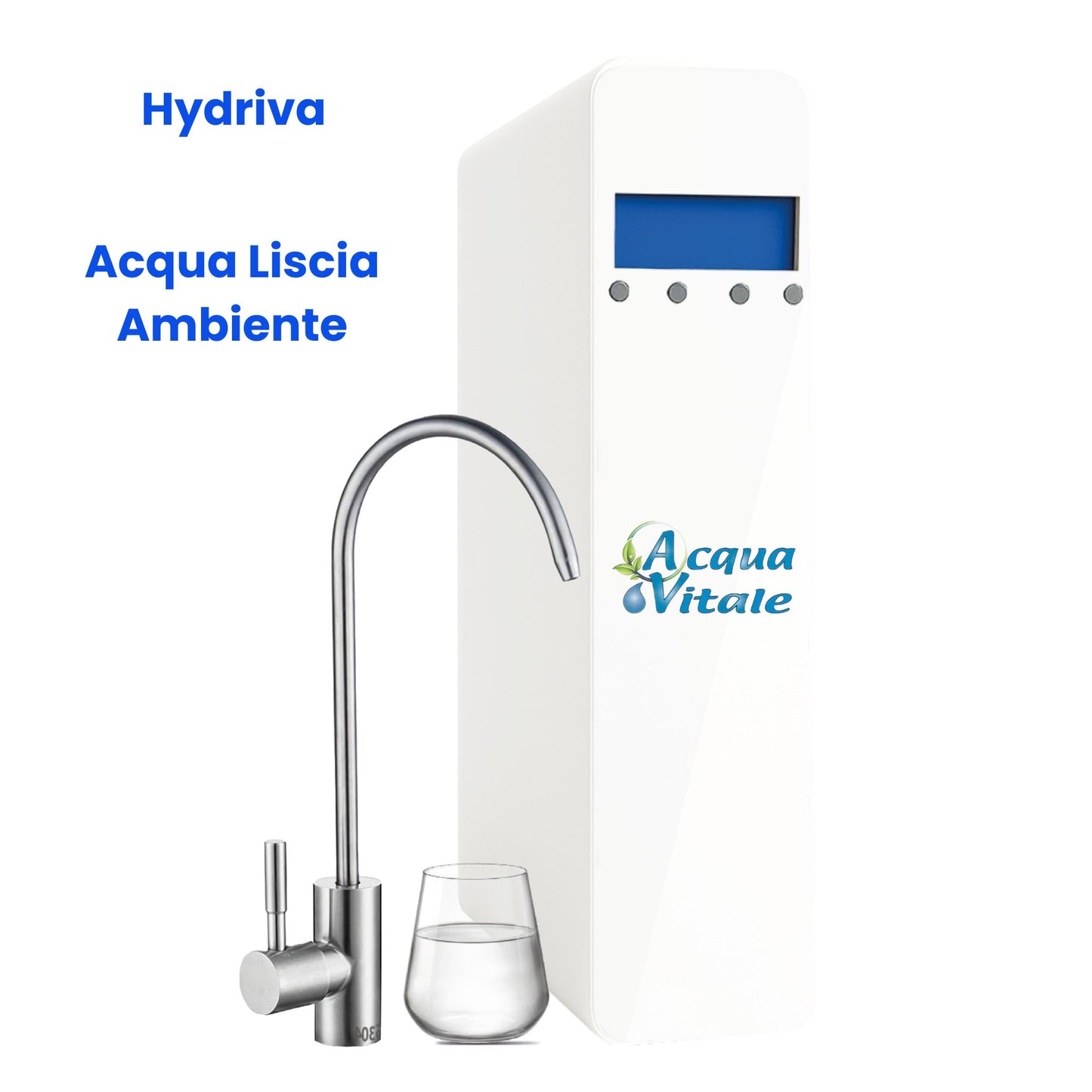 Depuratore Osmosi Inversa Diretta Hydriva 1 Via – Rubinetto e Kit Installazione Inclusi | AcquaVitale®