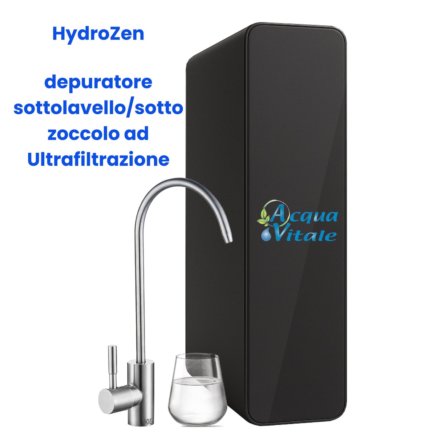Depuratore Acqua a Ultrafiltrazione HydroZen – Sottolavello 1 Via | Rubinetto e Kit Inclusi | AcquaVitale®
