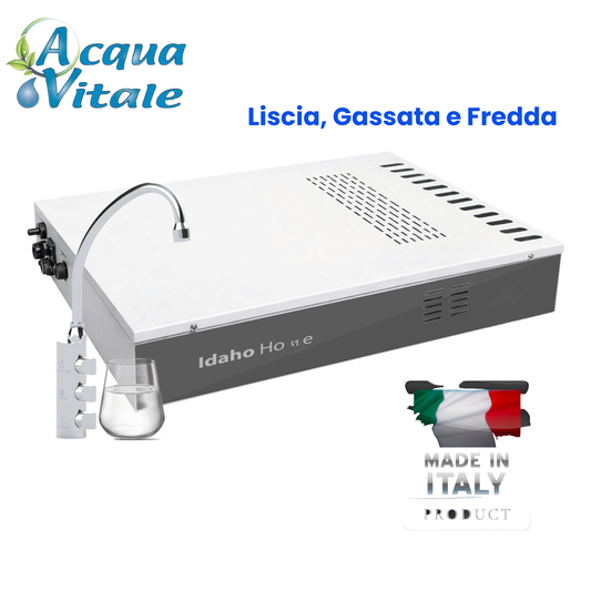 Idaho Home Silm Frigogasatore acqua con Filtrazione Sottozoccolo – 3 vie, Liscia, Gassata e Fredda
