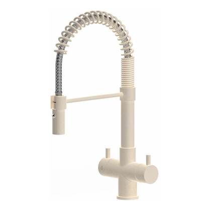 Grifo de cocina de resorte de 3 vías Milano 3/8” Cromo
