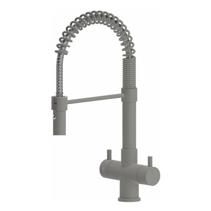 Grifo de cocina de resorte de 3 vías Milano 3/8” Cromo