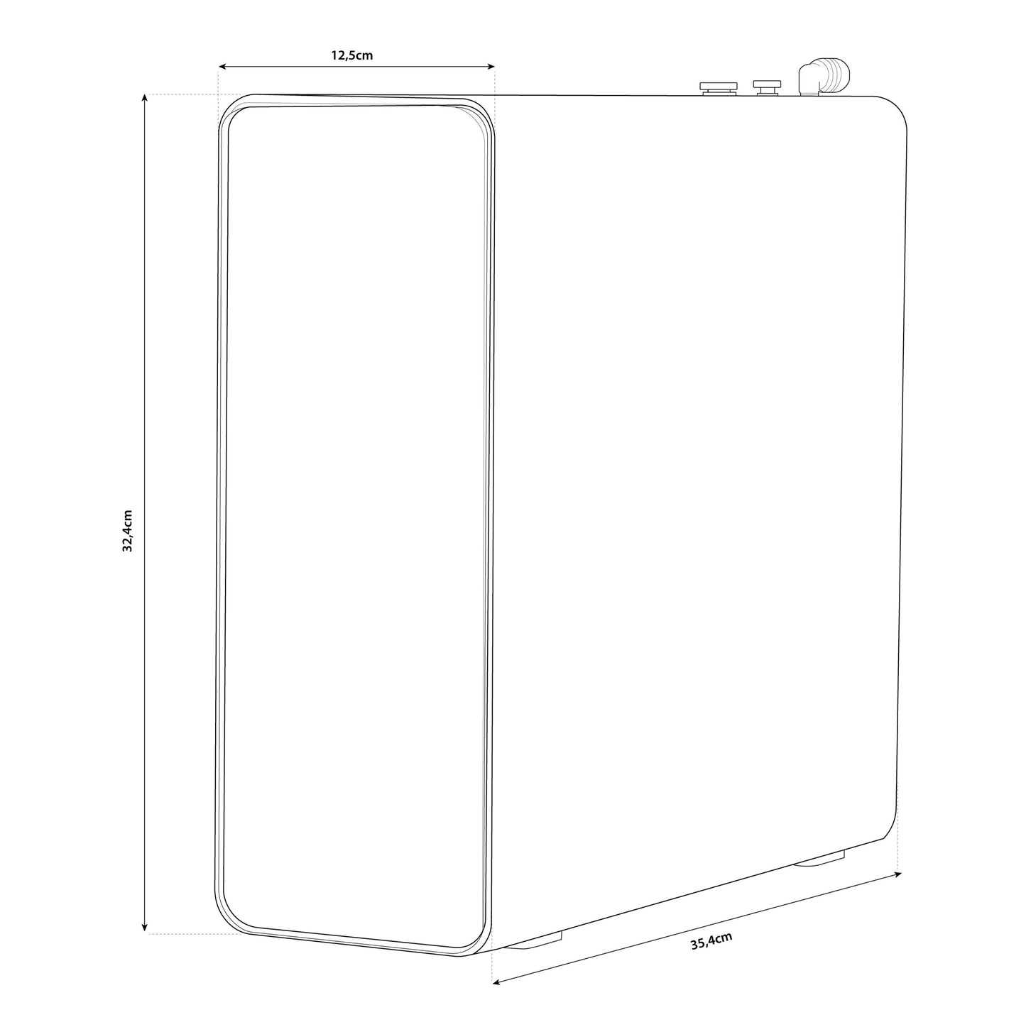 Purificador de ósmosis inversa Brina - Debajo del fregadero, unidireccional, agua sin gas, 600 GPD