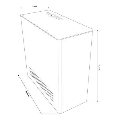 Enfriador de agua Oklahoma con ósmosis inversa directa debajo del fregadero - 3 vías, suave, carbonatada y fría