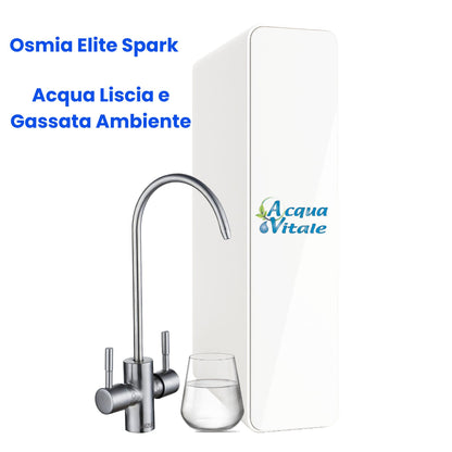 Depuratore Osmosi Inversa Diretta Osmia Elite Spark - Sottolavello 2 Vie Acqua Liscia e Gassata
