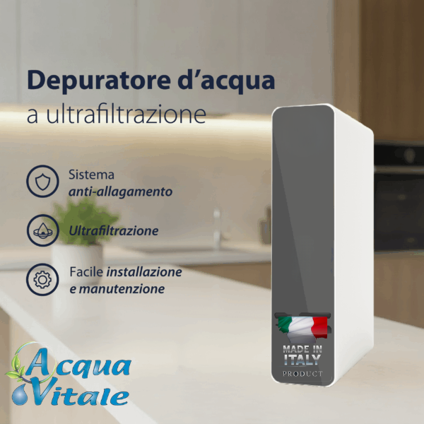 Purificador de agua por ultrafiltración Nova Basic: para debajo del fregadero, de una vía, para agua sin gas