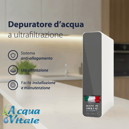 Purificador de agua por ultrafiltración Nova Basic: para debajo del fregadero, de una vía, para agua sin gas