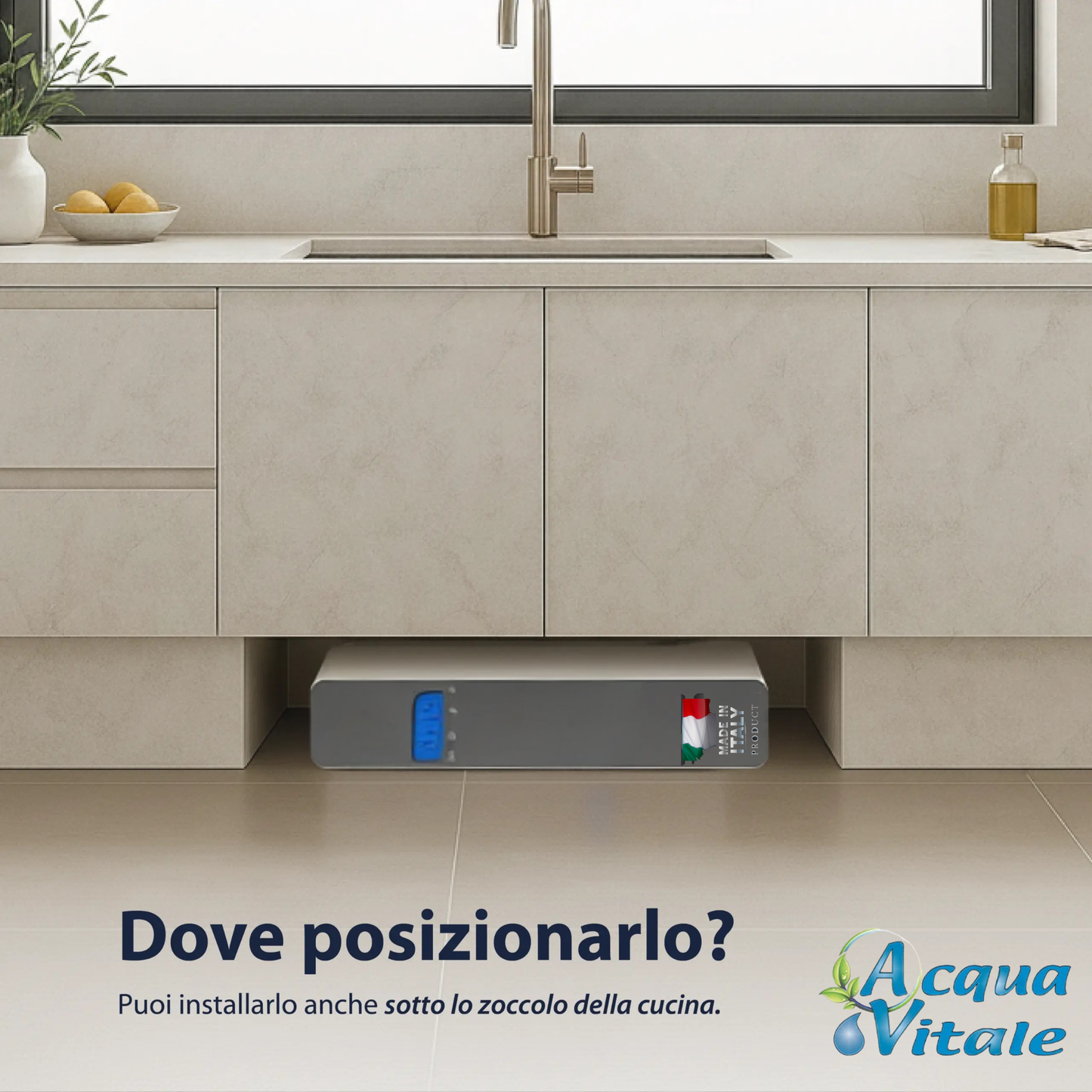 AcquaVitale PureOne – Depuratore a Ultrafiltrazione Sottolavello