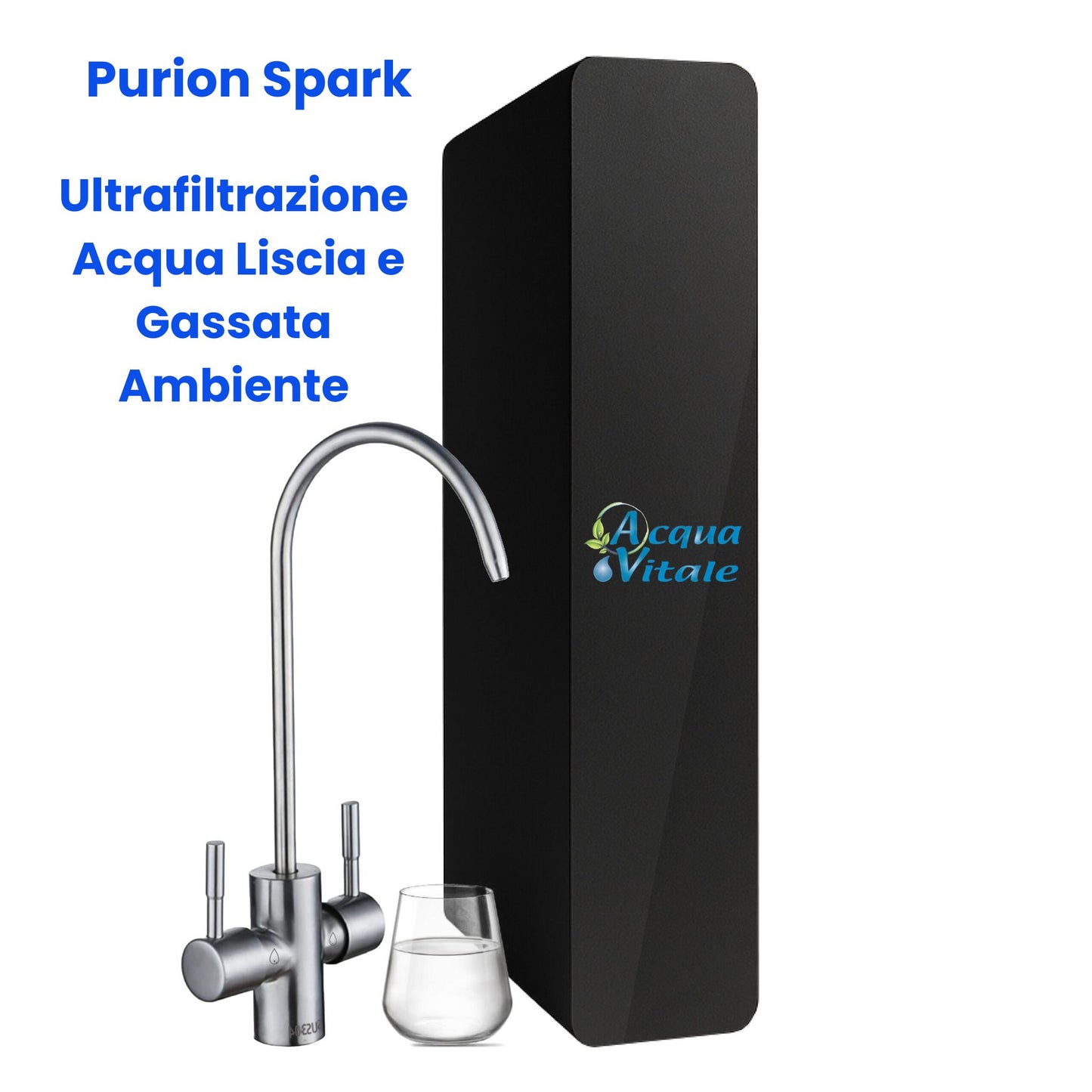 Purificador de agua por ultrafiltración Nova Basic: agua con y sin gas, de dos vías, para debajo del fregadero