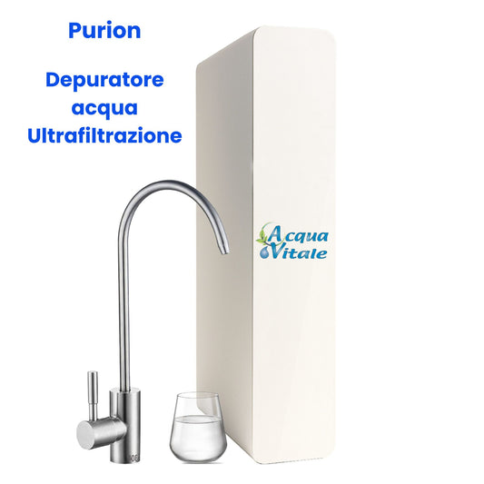 Depuratore Acqua a Ultrafiltrazione Purion – Sottolavello 1 Via | Rubinetto Supplementare e Kit Installazione Inclusi | AcquaVitale®